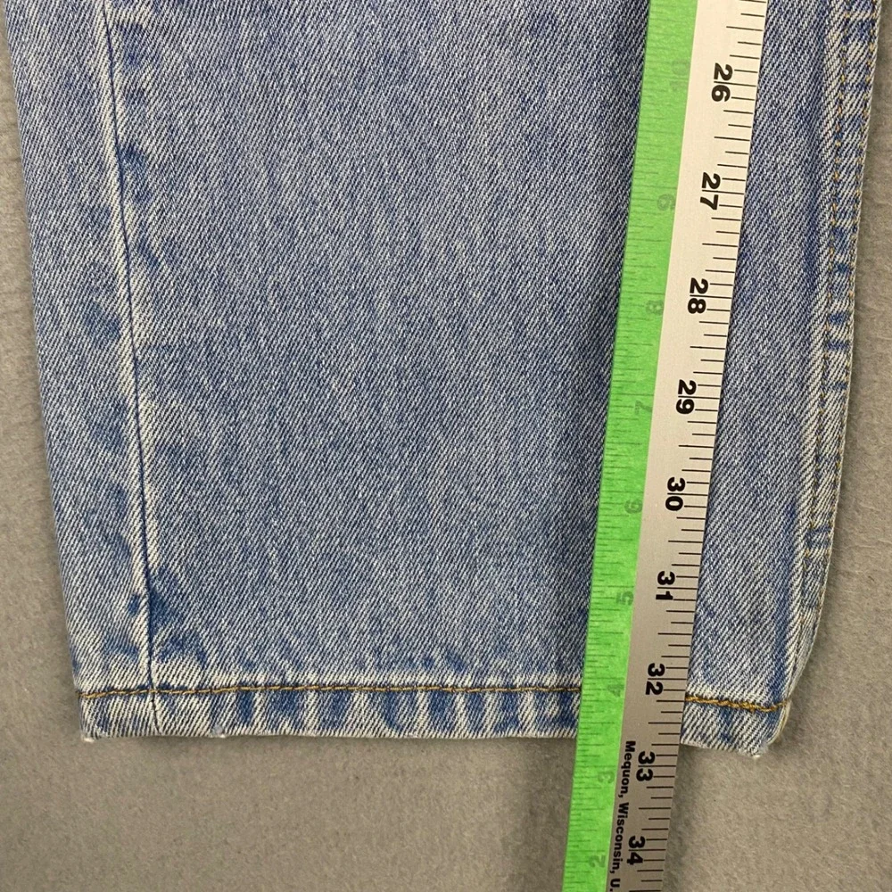 Levis 505 Regular Fit Straight Leg Light Wash Blue Mens Jeans Size‎ 34
